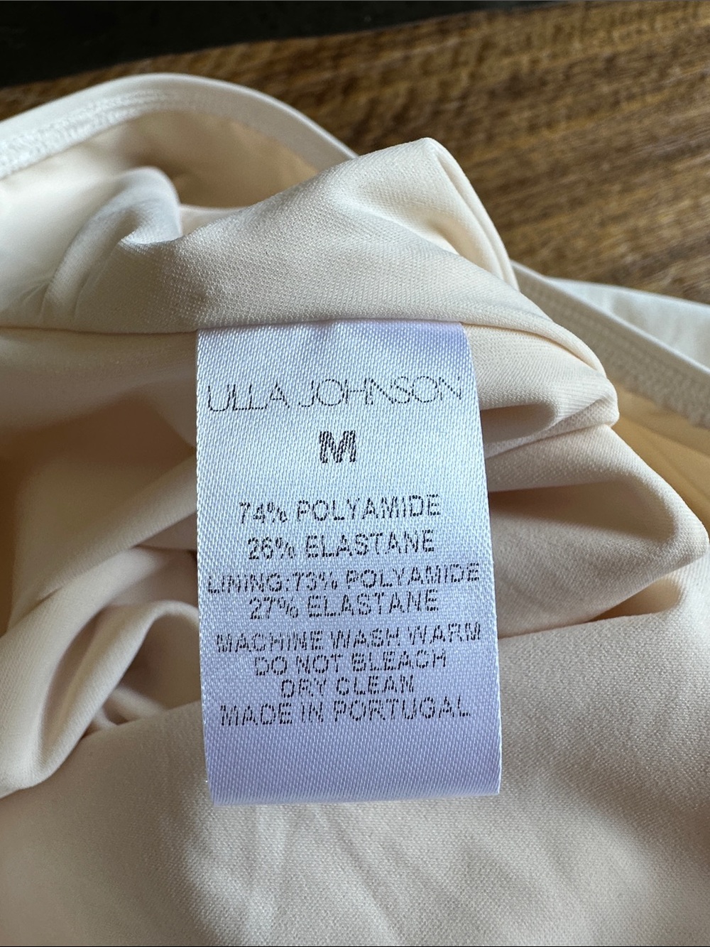 Ulla Johnson Cream Strapless Ruffle One-Piece Bathing Suit - Picture 7 of 10